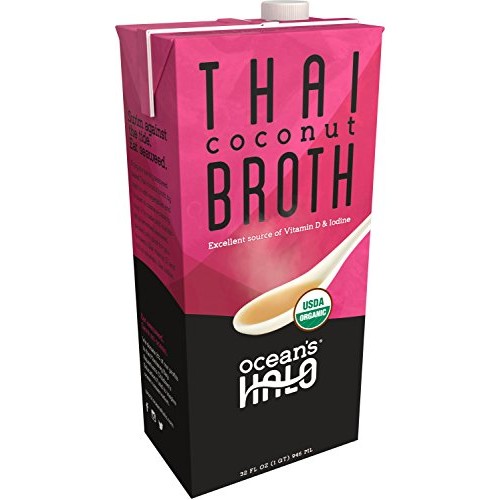 Ocean’S Halo Organic And Vegan Thai Coconut Broth, 32 Oz. Per Un