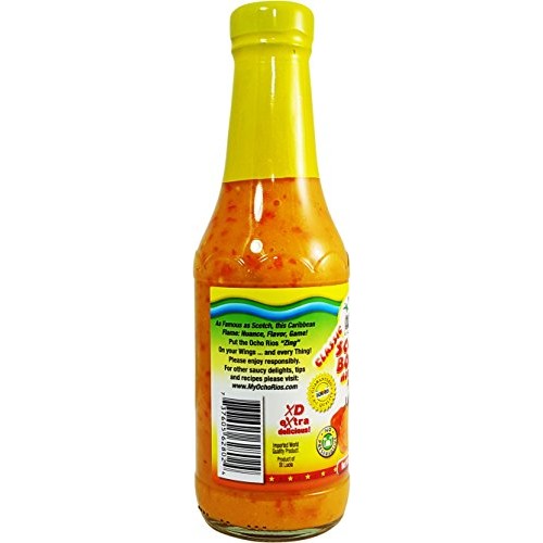 Scotch Bonnet Hot Pepper Sauce, 14 Oz Jar - Ocho Rios