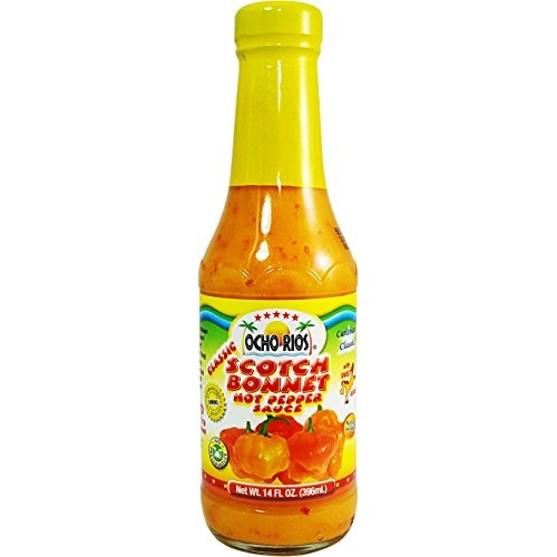 Scotch Bonnet Hot Pepper Sauce, 14 Oz Jar - Ocho Rios