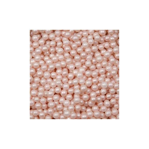 Ocreme Pink-Ivory Edible Sugar Pearls Cake Decorating Supplies