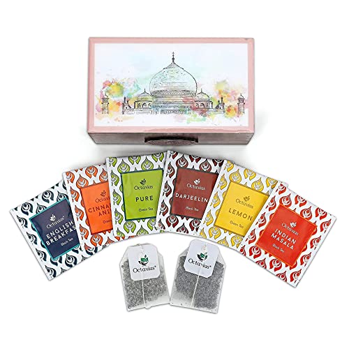 Octavius Assortment Of 6 Black &Amp; Green Teas - 30 Enveloped Tea B