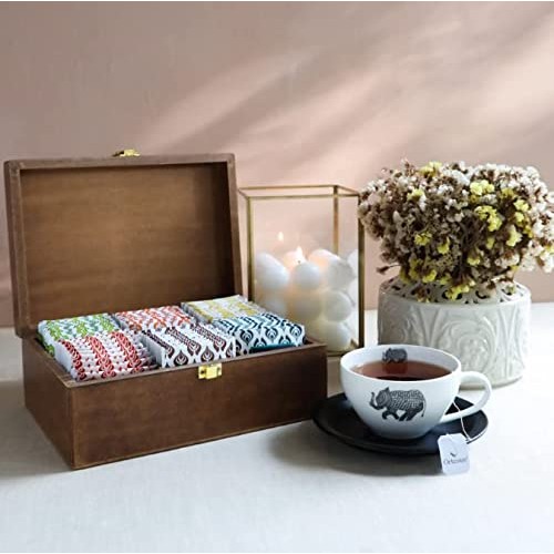 Octavius Assortment Of Fine Black &Amp; Green Teas In Handcrafted Ca