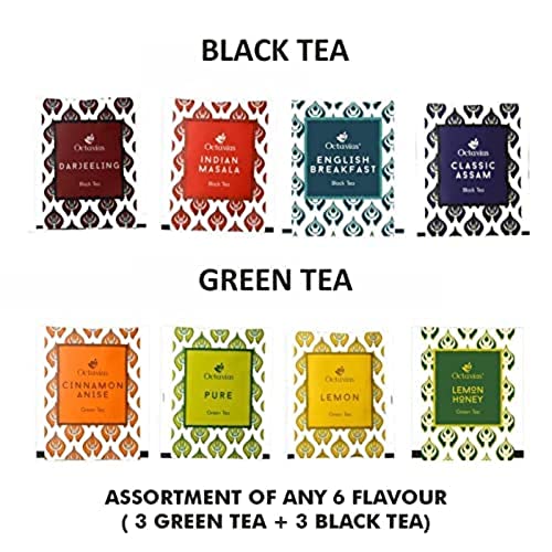 Octavius Assortment Of Fine Black &Amp; Green Teas In Handcrafted Ca
