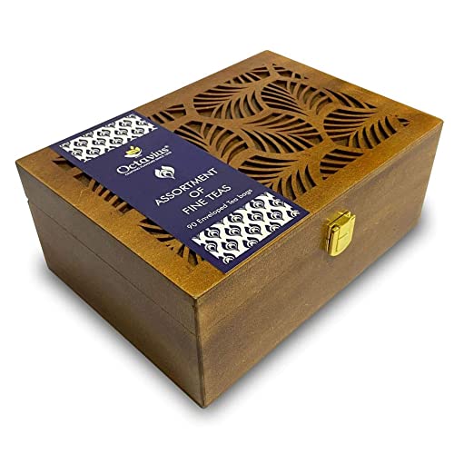 Octavius Assortment Of Fine Black &Amp; Green Teas In Handcrafted Ca