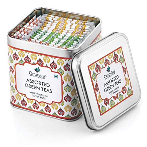 Octavius Green Tea Sampler, 3 Teas - Tea Variety Pack | Assorted