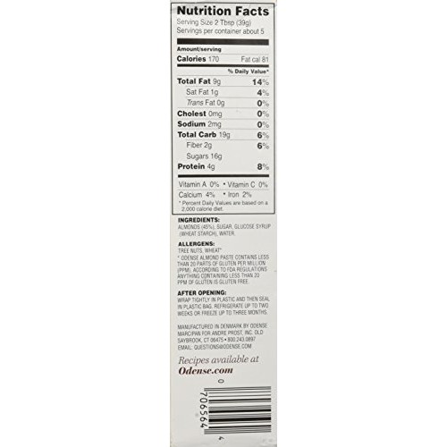 Odense Almond Paste, 7 Ounce Tube