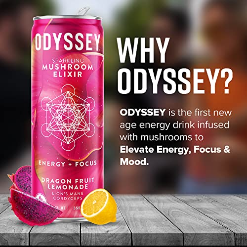 ODYSSEY ELIXIR - Sparkling Energy Mushroom Drink - Lions Mane & ... ODYSSEY ELIXIR - Sparkling Energy Mushroom Drink - Lions Mane & ...
