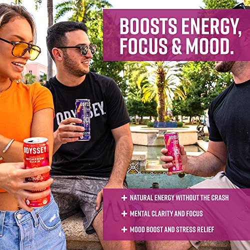 ODYSSEY ELIXIR - Sparkling Energy Mushroom Drink - Lions Mane & ... ODYSSEY ELIXIR - Sparkling Energy Mushroom Drink - Lions Mane & ...