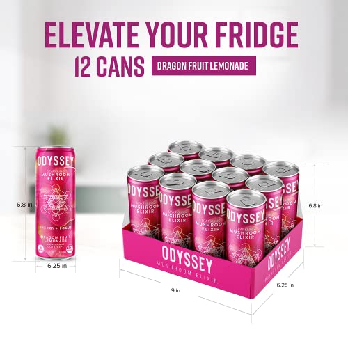ODYSSEY ELIXIR - Sparkling Energy Mushroom Drink - Lions Mane & ... ODYSSEY ELIXIR - Sparkling Energy Mushroom Drink - Lions Mane & ...