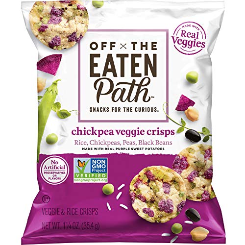 Off The Eaten Path Chickpea Veggie Crisps, 1.25 oz Pack of 16