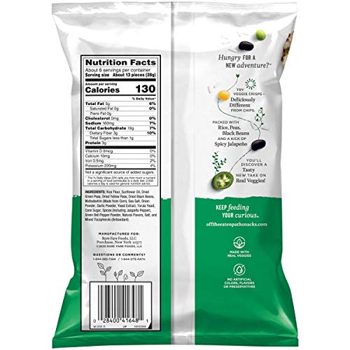 Off The Eaten Path Veggie Crisps, Jalapeno, 6.25Oz Bag