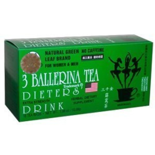 3 Ballerina Dieters Tea Extra Strength - 5 Pack 90 Tea Bags