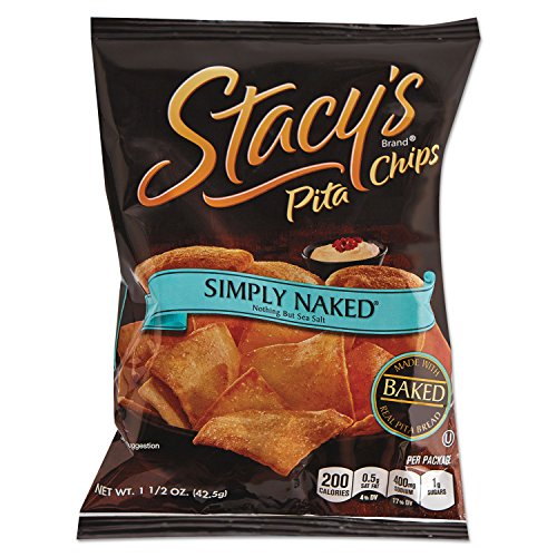 Stacys 52546 Pita Chips, 1.5 Oz Bag, Original, 24/Carton
