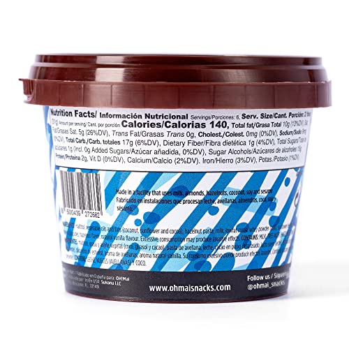 OH! Mai Hazelnut Chocolate Spread 7.5 oz Jar - No Sugar Added, G...