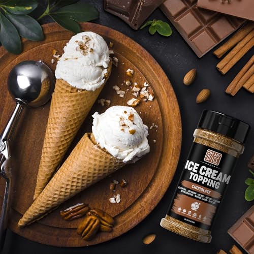 Ice Cream Toppings Variety Pack - Chocolate Powder & Cinnamon Ro...