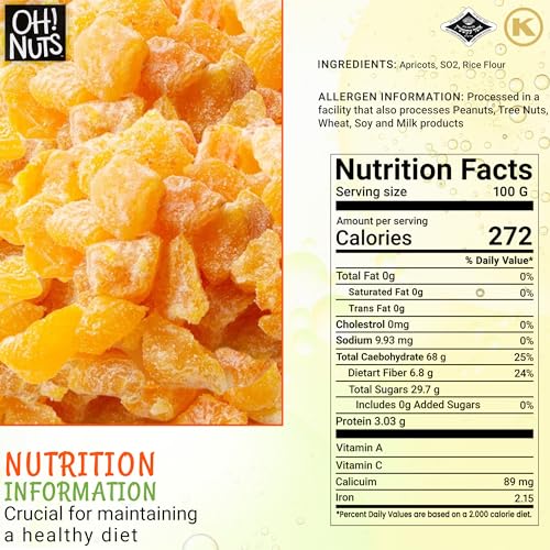 Dried Apricot | 1 lb - Dried Fruit Diced | No Sugar Added | Dehy... Dried Apricot | 1 lb - Dried Fruit Diced | No Sugar Added | Dehy...