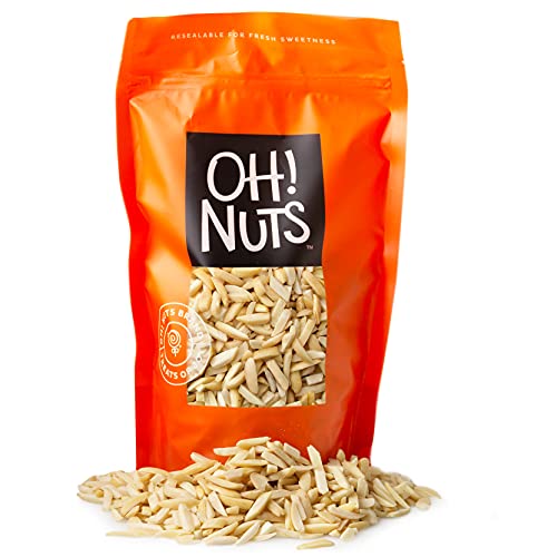 Oh! Nuts Blanched Slivered Almonds | 24oz Bulk Bag Raw Unsalted ...