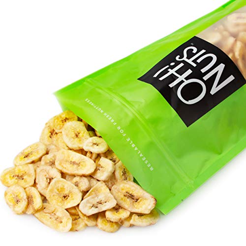 Oh! Nuts Dried Banana Chips | Bulk Bag Of Fresh Sweetened Dehydr