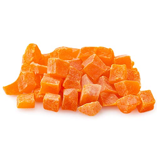 Oh! Nuts Dried Diced Papaya | 2Lb Bulk Bag Dehydrated Pawpaw Tre