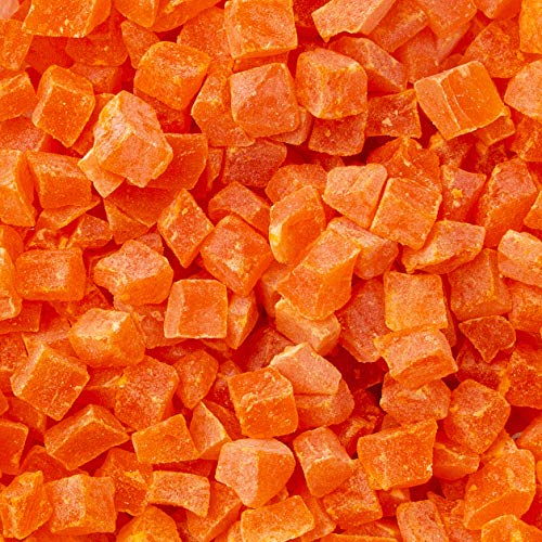 Oh! Nuts Dried Diced Papaya | 2Lb Bulk Bag Dehydrated Pawpaw Tre