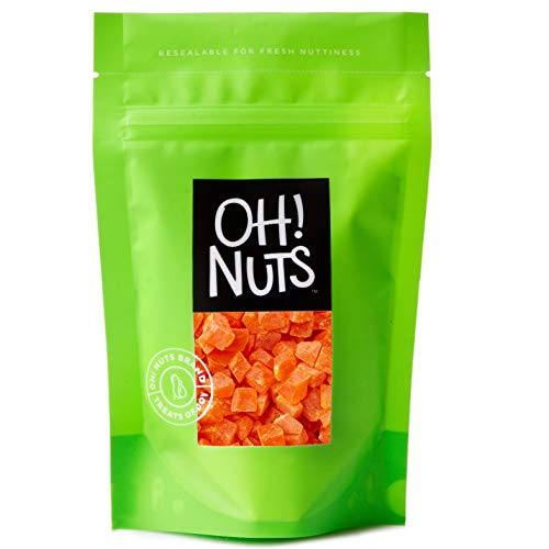 Oh! Nuts Dried Diced Papaya | 2Lb Bulk Bag Dehydrated Pawpaw Tre