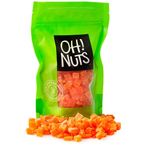 Oh! Nuts Dried Diced Papaya | 2Lb Bulk Bag Dehydrated Pawpaw Tre