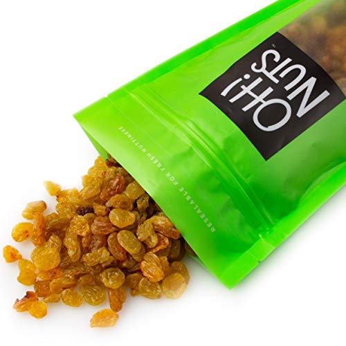 Oh! Nuts Jumbo Golden Raisins | 32Oz Bulk Bag Of Fresh Sun Dried