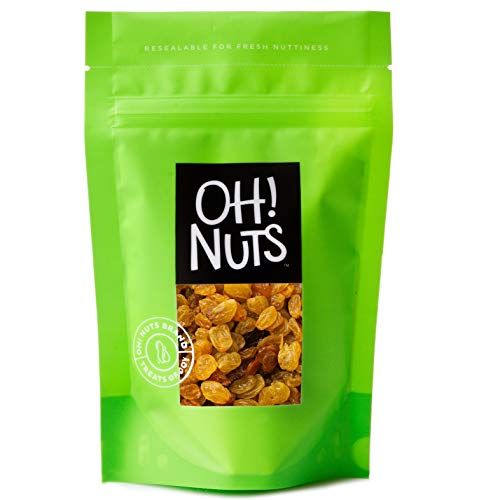 Oh! Nuts Jumbo Golden Raisins | 32Oz Bulk Bag Of Fresh Sun Dried