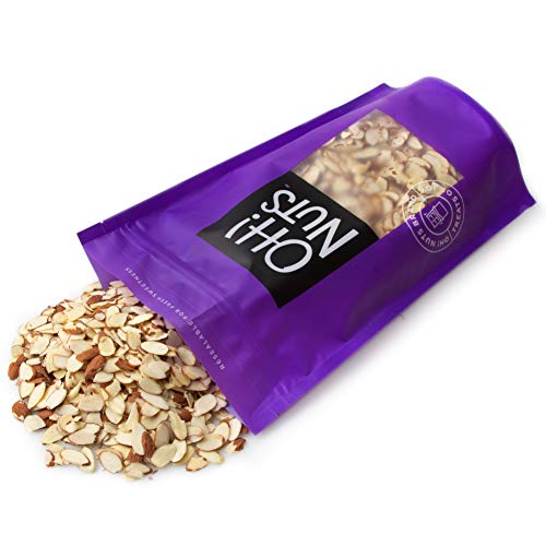 Oh! Nuts Natural Sliced Almonds | 24oz Bulk Bag Supply of Raw Un...