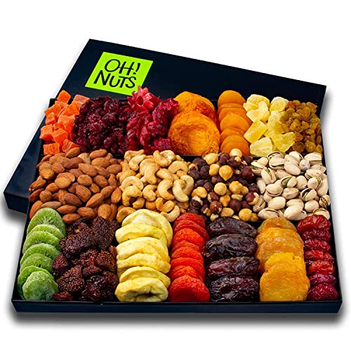 Oh! Nuts - Nut &Amp; Dried Fruit Basket | Gourmet Holiday Kosher Gif