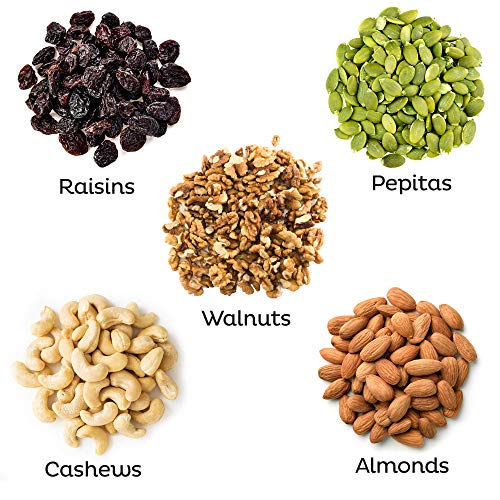 Oh! Nuts Trail Mix Snack Pack - Dried Fruits, Berries, Salted An Oh! Nuts Trail Mix Snack Pack - Dried Fruits, Berries, Salted An