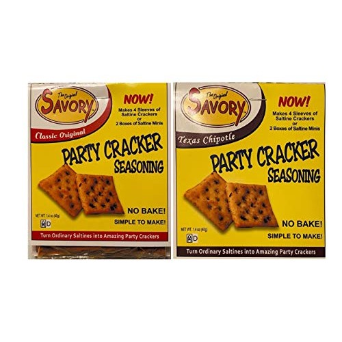 Savory Saltine Seasoning 2-Pack -- 1 Original, 1 Texas Chipotle