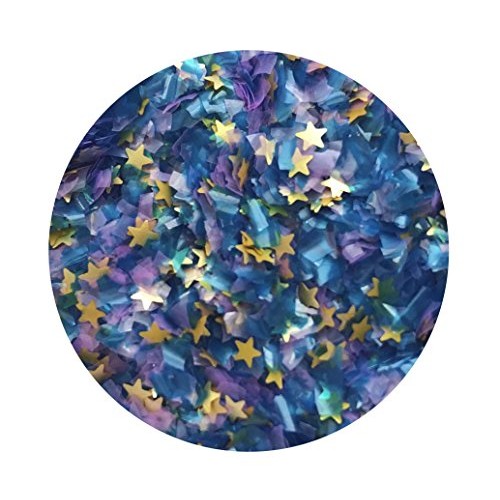 Edible Glitter Pick Up Your Color 1/4 Oz. Flakes, Stars, For Cak