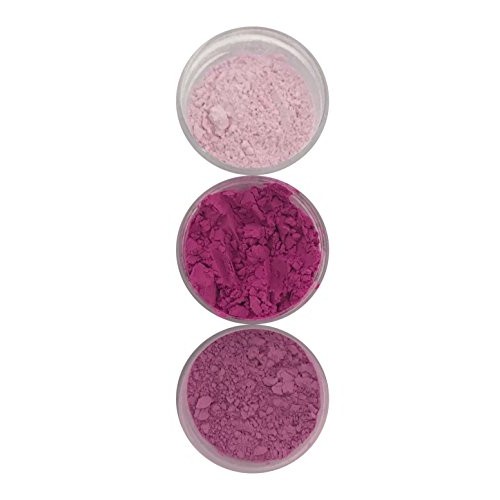 Petal Dust Set Of 3 : Hot Pink/ French Rose/ Pink 4 Grams Each