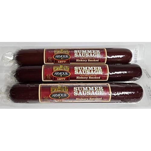 Armour 1877 Hickory Smoked Summer Sausage, 24 Oz Sticks 6 Pack