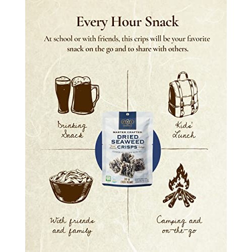 OHS DRIED SEAWEED CRISPS Pack of 3 - Traditional Korean Health...