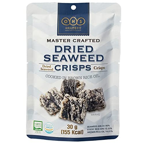 OHS DRIED SEAWEED CRISPS Pack of 3 - Traditional Korean Health...