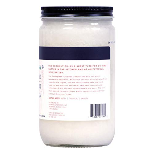 Ojio Ultra Pure Unrefined Organic Extra Virgin Coconut Oil - Col
