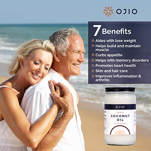 Ojio Ultra Pure Unrefined Organic Extra Virgin Coconut Oil - Col