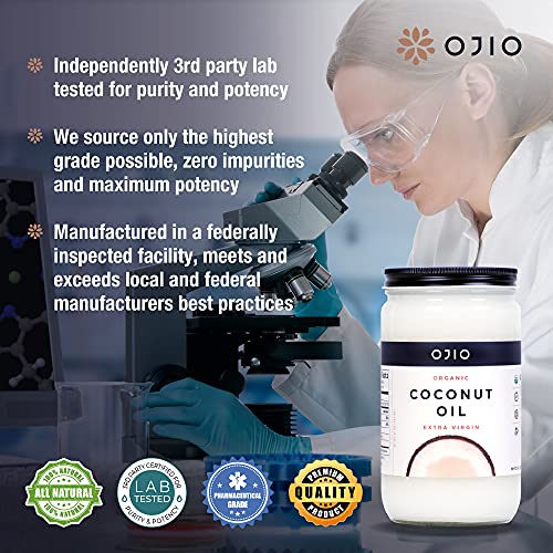 Ojio Ultra Pure Unrefined Organic Extra Virgin Coconut Oil - Col