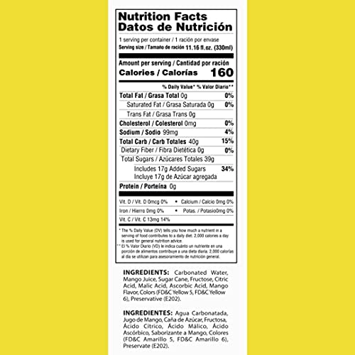 Oka Products Sparkling Mango Nectar 24/1 -Sparkling Juice Drinks