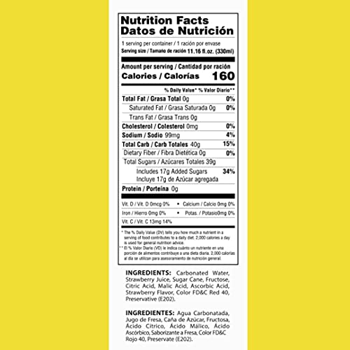 Oka Products Sparkling Strawberry Nectar 24/1 -Sparkling Juice D