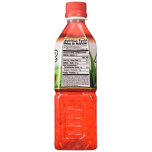 Okf Aloe: Strawberry Aloe Drink 10/16.9 Oz. Case
