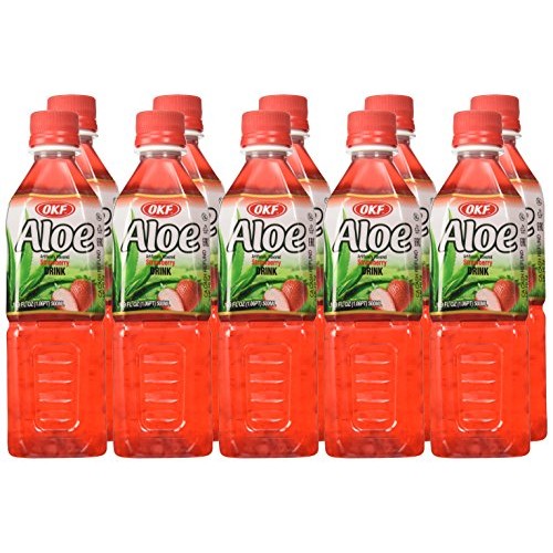 Okf Aloe: Strawberry Aloe Drink 10/16.9 Oz. Case