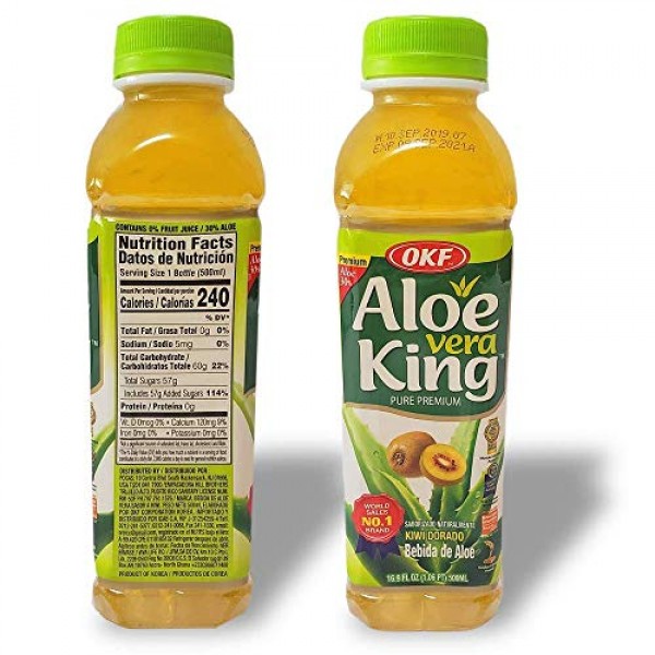 OKF Aloe Vera King Drink – Flavor includes Coco, Original, Grape...