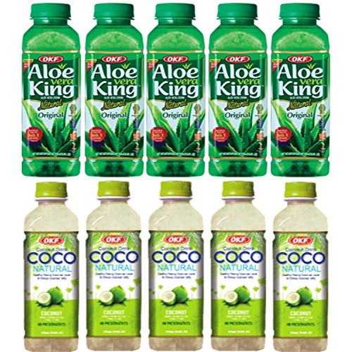 Okf Aloe Vera King Original &Amp; Coco Natural Drink 16.9-Ounce Bott