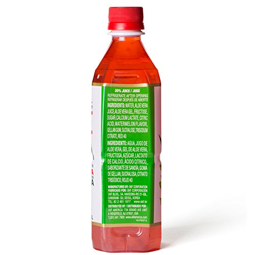 Okf Aloe Vera Watermelon Drink, 16.9 Ounce 10 Pack