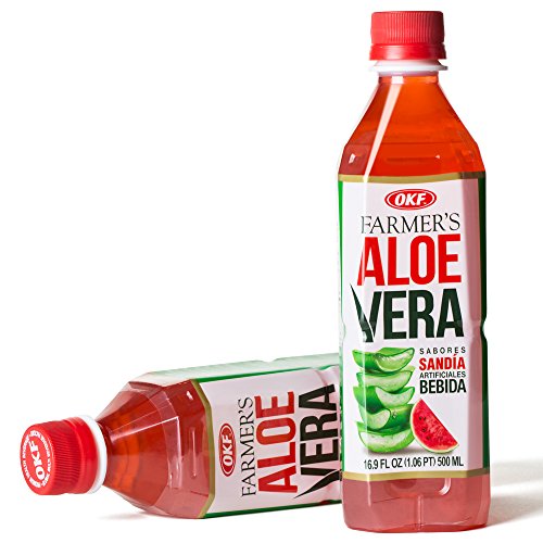 Okf Aloe Vera Watermelon Drink, 16.9 Ounce 10 Pack