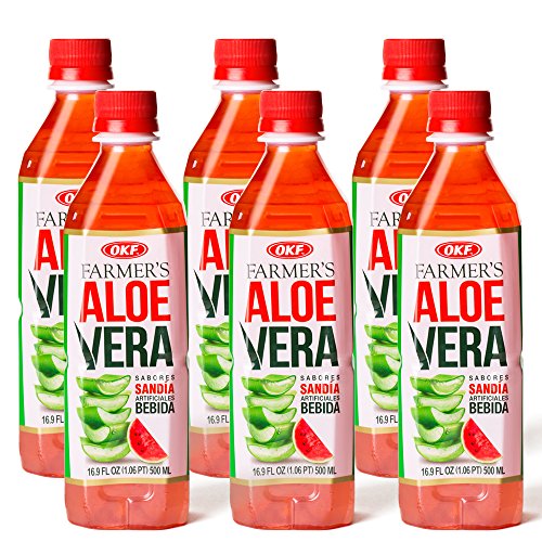 Okf Aloe Vera Watermelon Drink, 16.9 Ounce 10 Pack