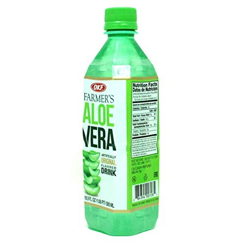 Okf Farmers Aloe Vera Drink, Original, 16.9 Fluid Ounce Pack O